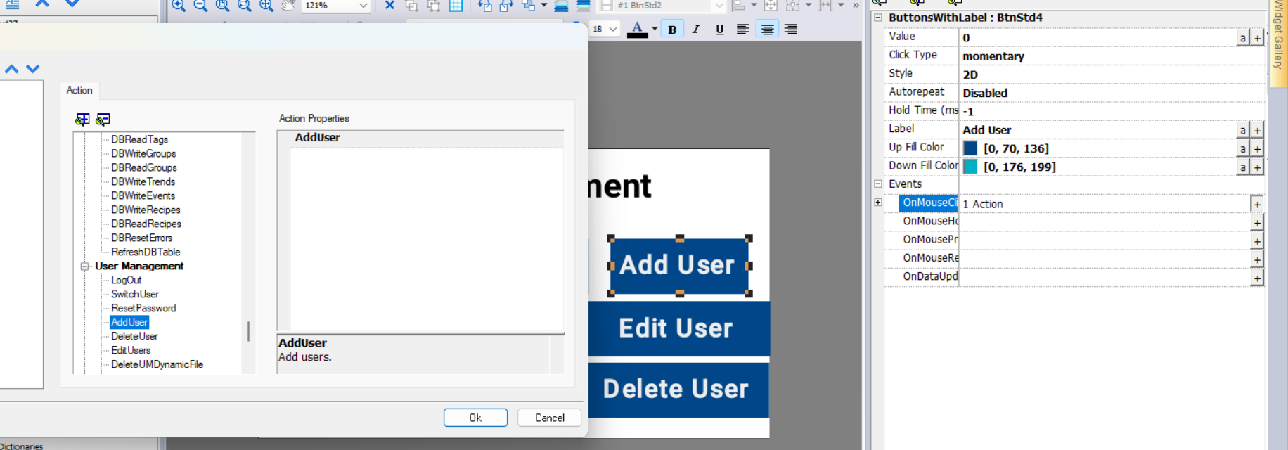 how to add user in abb hmi